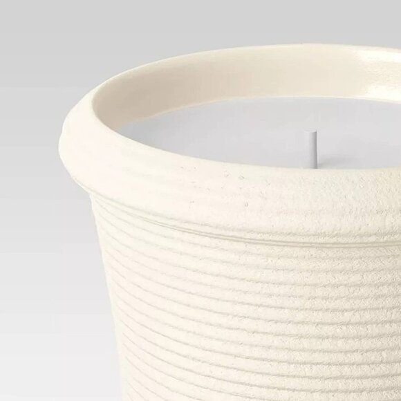 Studio McGee 12.7oz Citronella Candle in Ceramic Ribbed Jar with Abrasive Glaze - Picture 2 of 6